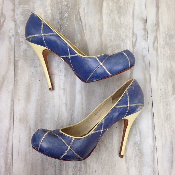 L.A.M.B. Leather Heels 7 - Picture 6 of 9